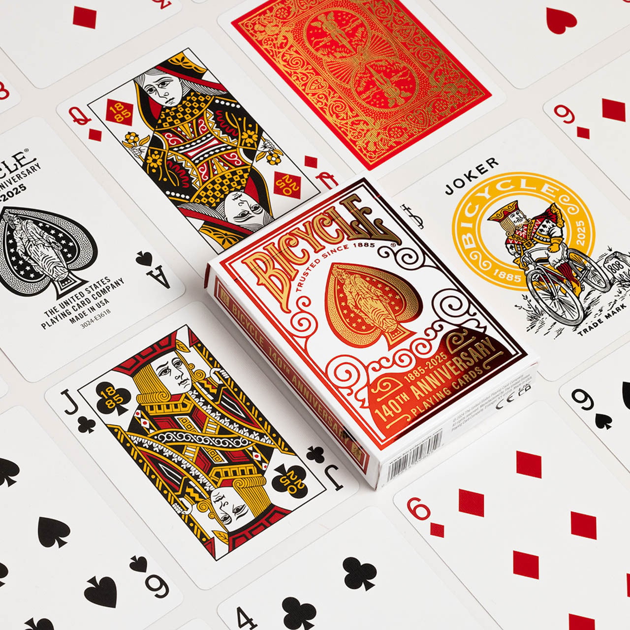 Bicycle 140th Anniversary - detalhe das cartas