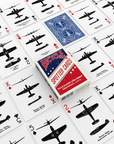 Bicycle Spotter Playing Cards, Blue - cartas com silhuetas de aeronaves