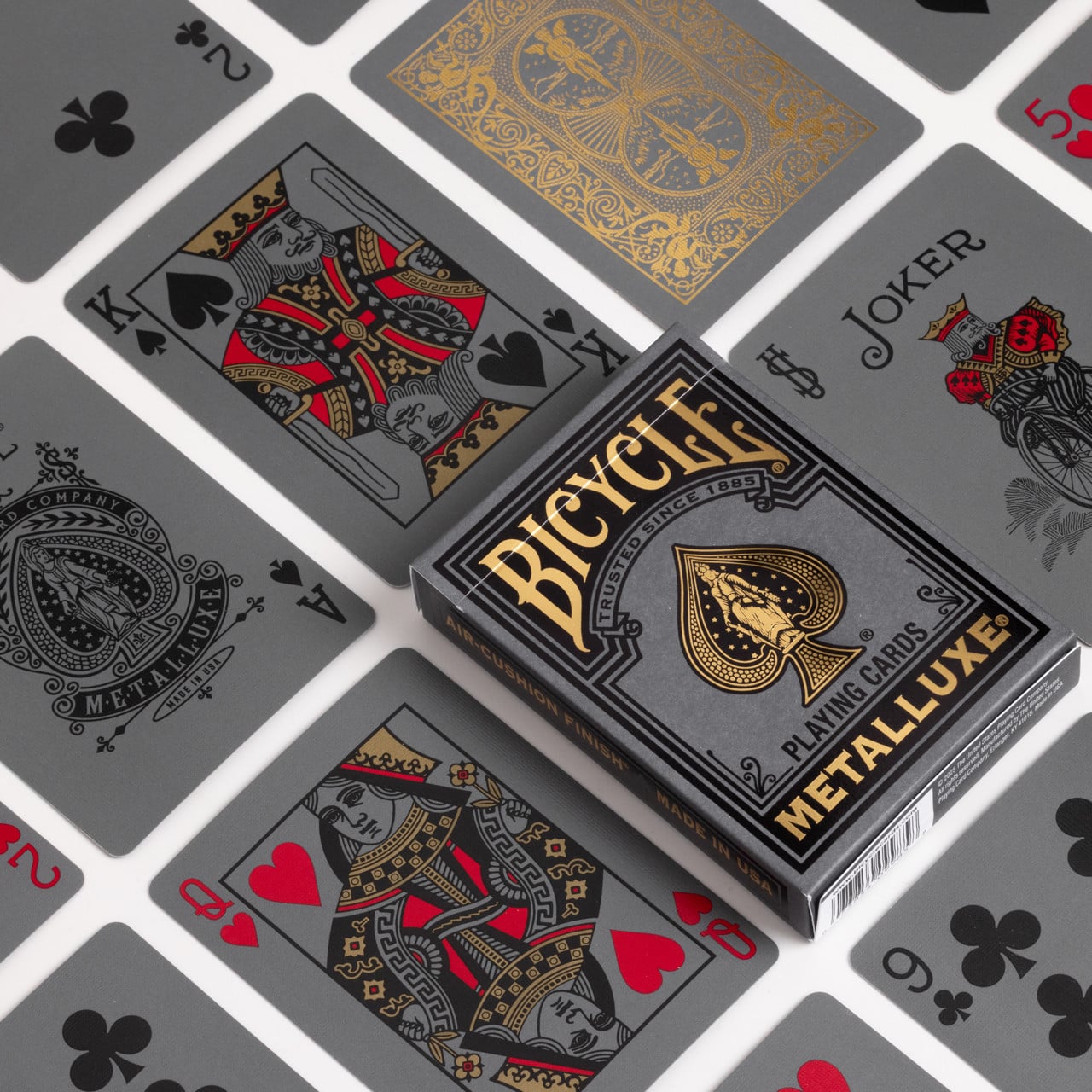 Bicycle Black and Gold Metalluxe - detalhe das cartas